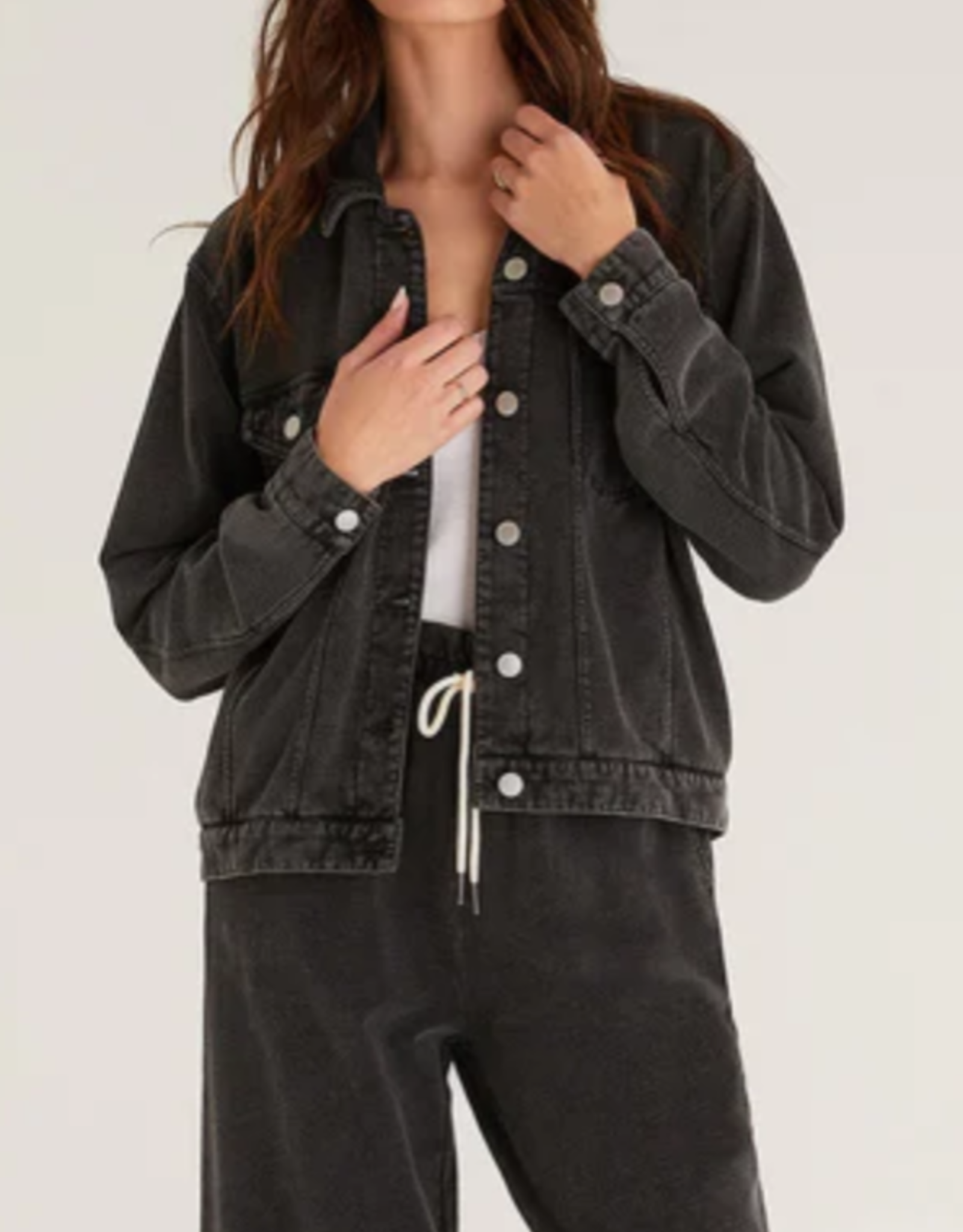 Z Supply Knit Denim Jacket Vintage 