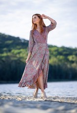 Cienna Holly Long Wrap Dress