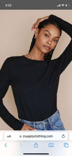 Z Supply Modern Slub Tee Black main image 1