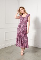 Karen Kane Extended Sleeve Floral Dress