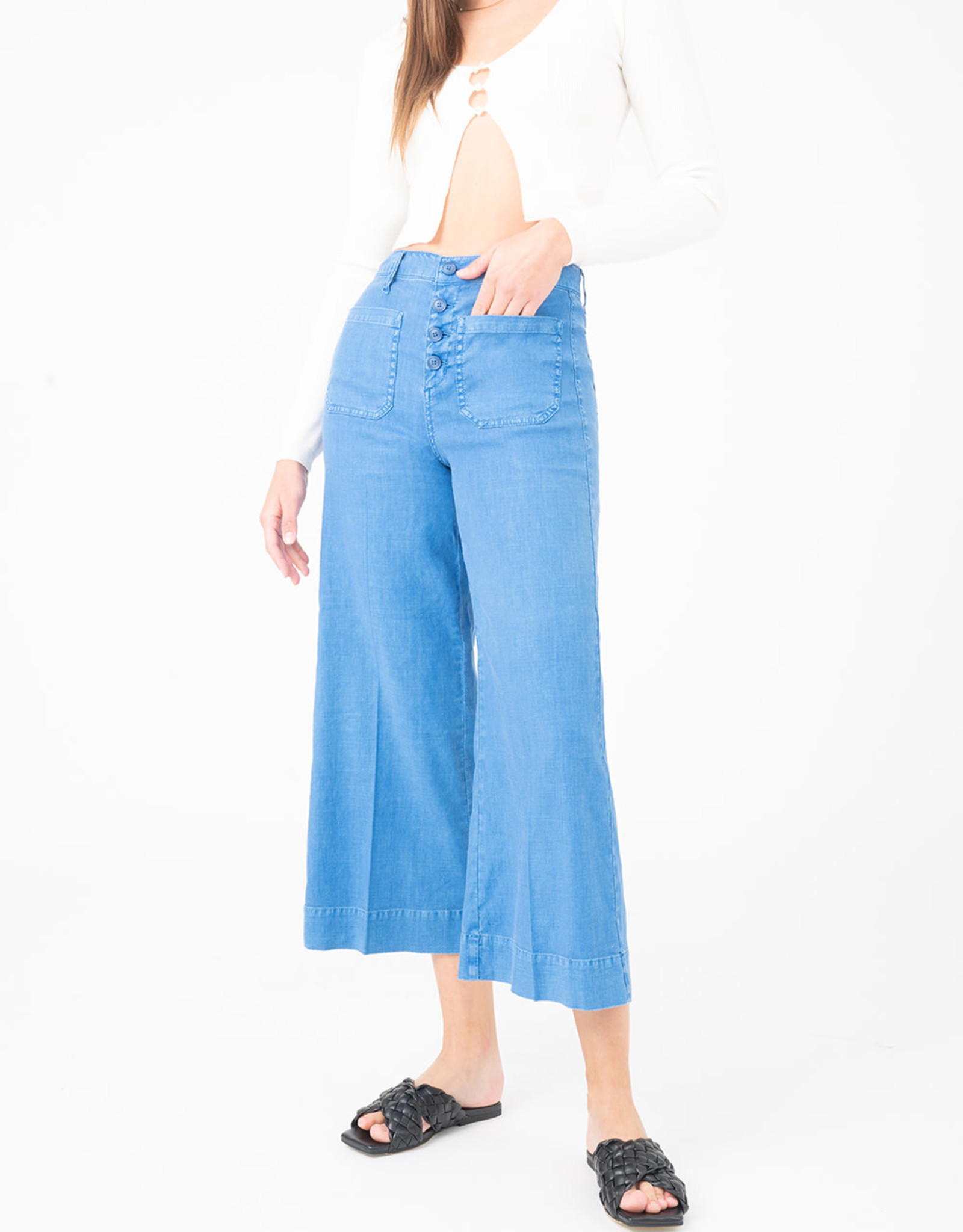 Level 99  Jodie Cropped Wide Leg Pant