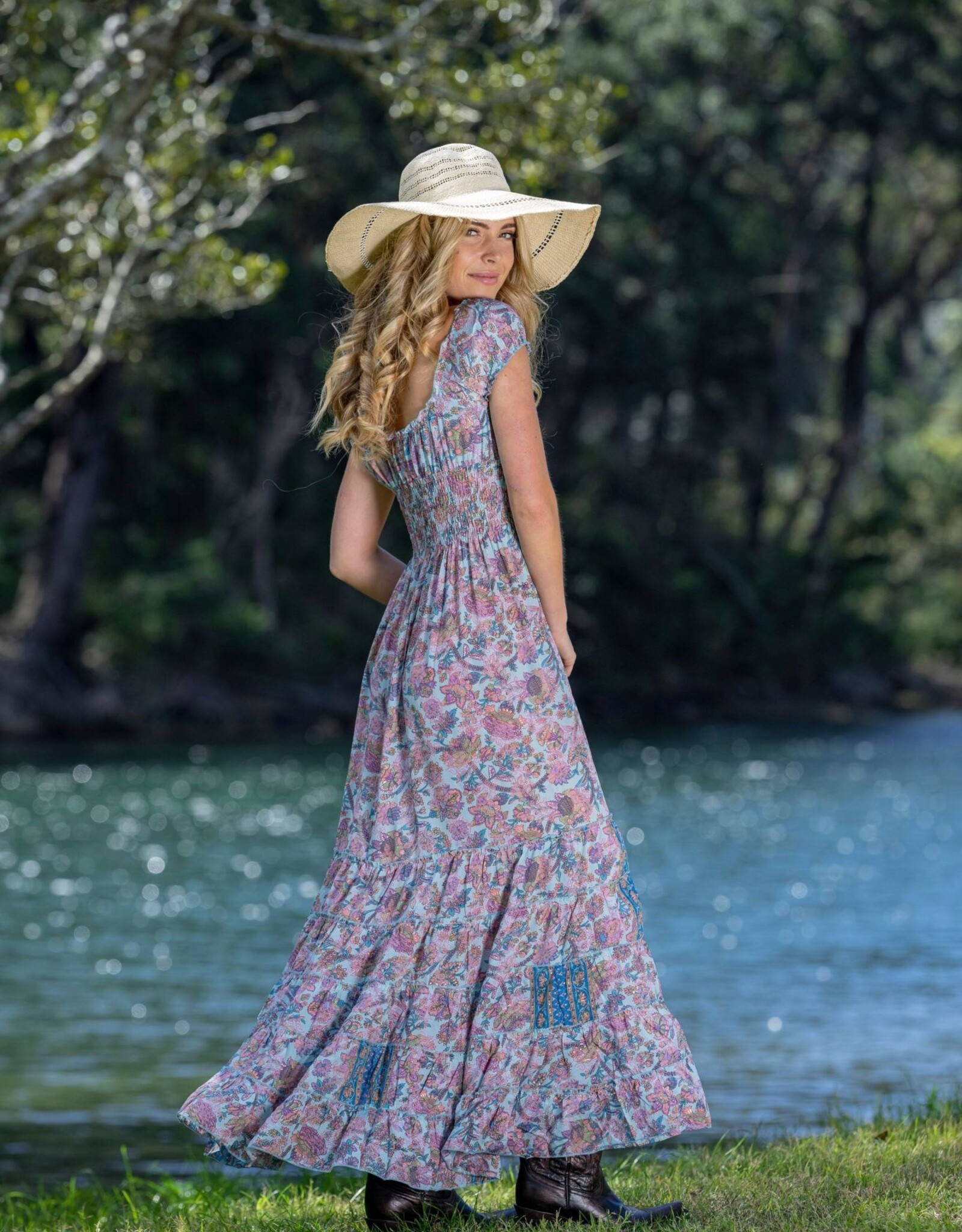 Cienna Celeste Rosa Maxi Dress