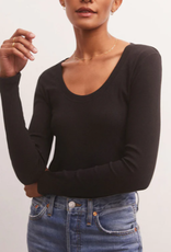 Z Supply Sirena Long Sleeve Rib Tee