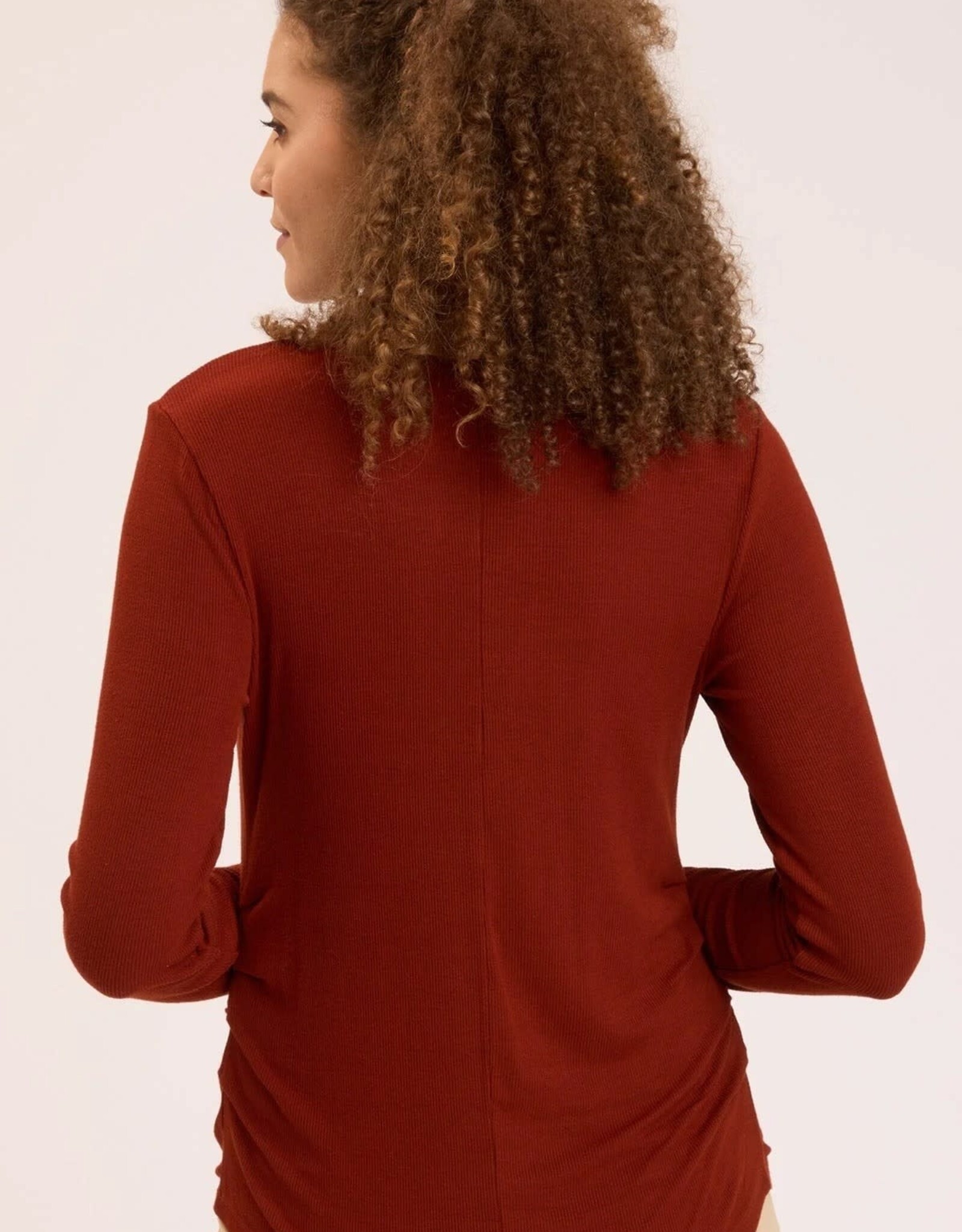 Wearables by XCVI Edie Long Sleeve Ribbed Tee