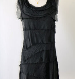 Silk Tiered Ruffle Dress