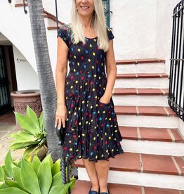 Dress Addict Bright Dots Cotton Dress