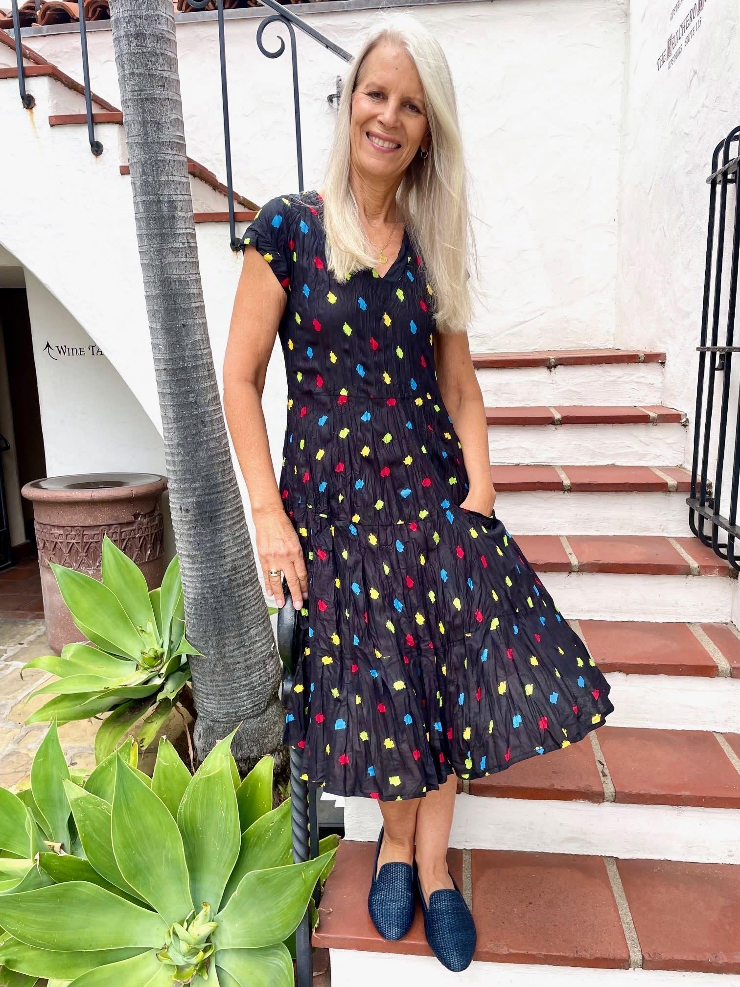 Dress Addict Bright Dots Cotton Dress Lovebird Boutique