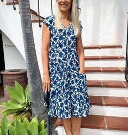 Dress Addict Teal Batik Cotton Dress