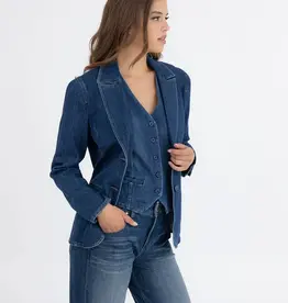 Level 99 Coco Denim Blazer Brit Blue