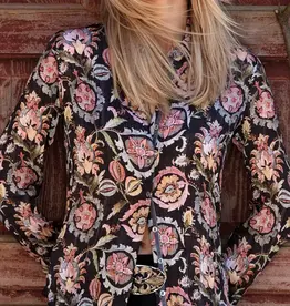 Cino Java Bloom Satin Blouse