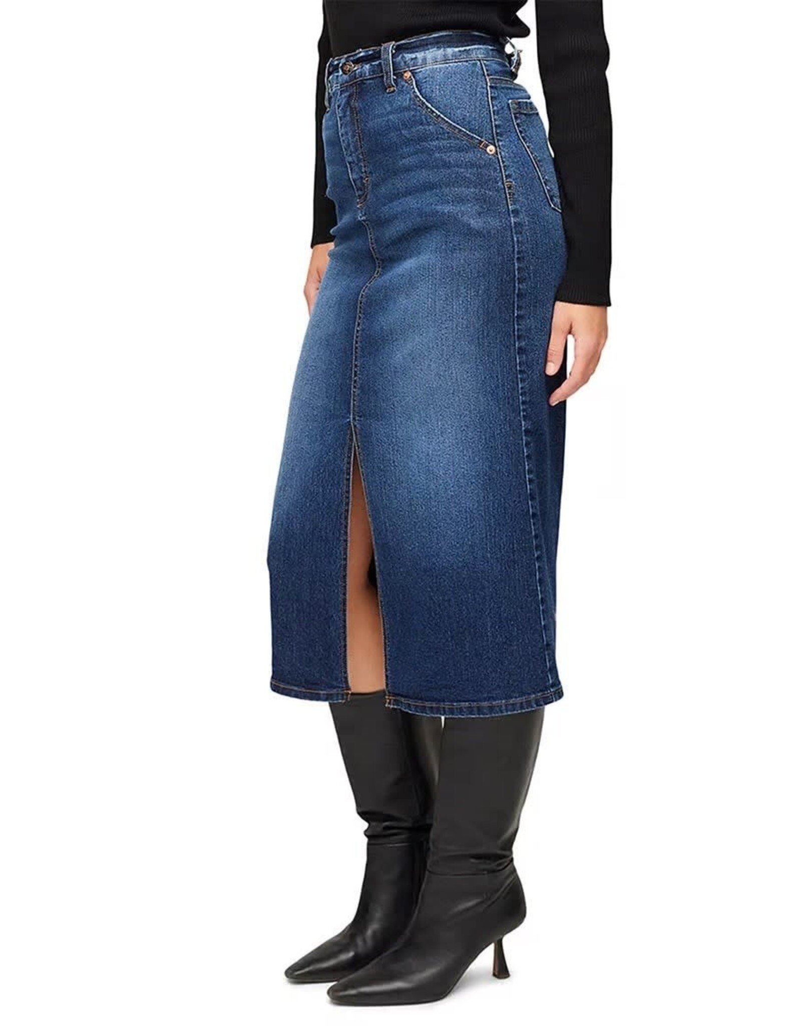 Karen Kane Denim Midi Skirt