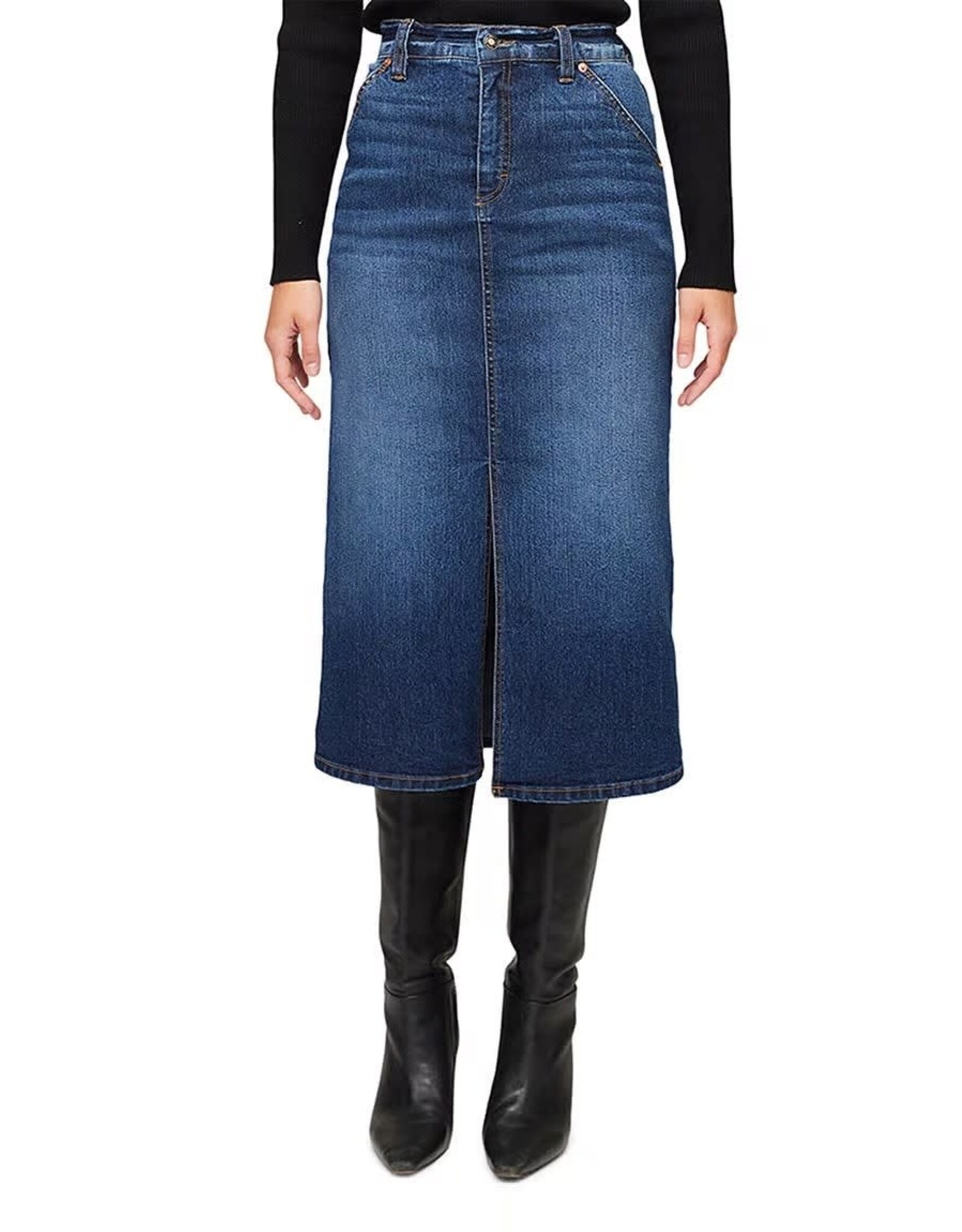 Karen Kane Denim Midi Skirt