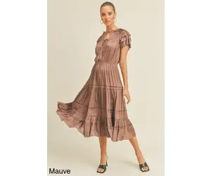 reset silk dress Reset By Jane Silky Ruched Dress Black Size Small