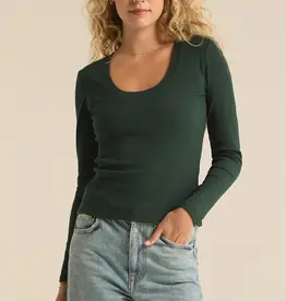 Z Supply Sirena Long Sleeve Rib Tee