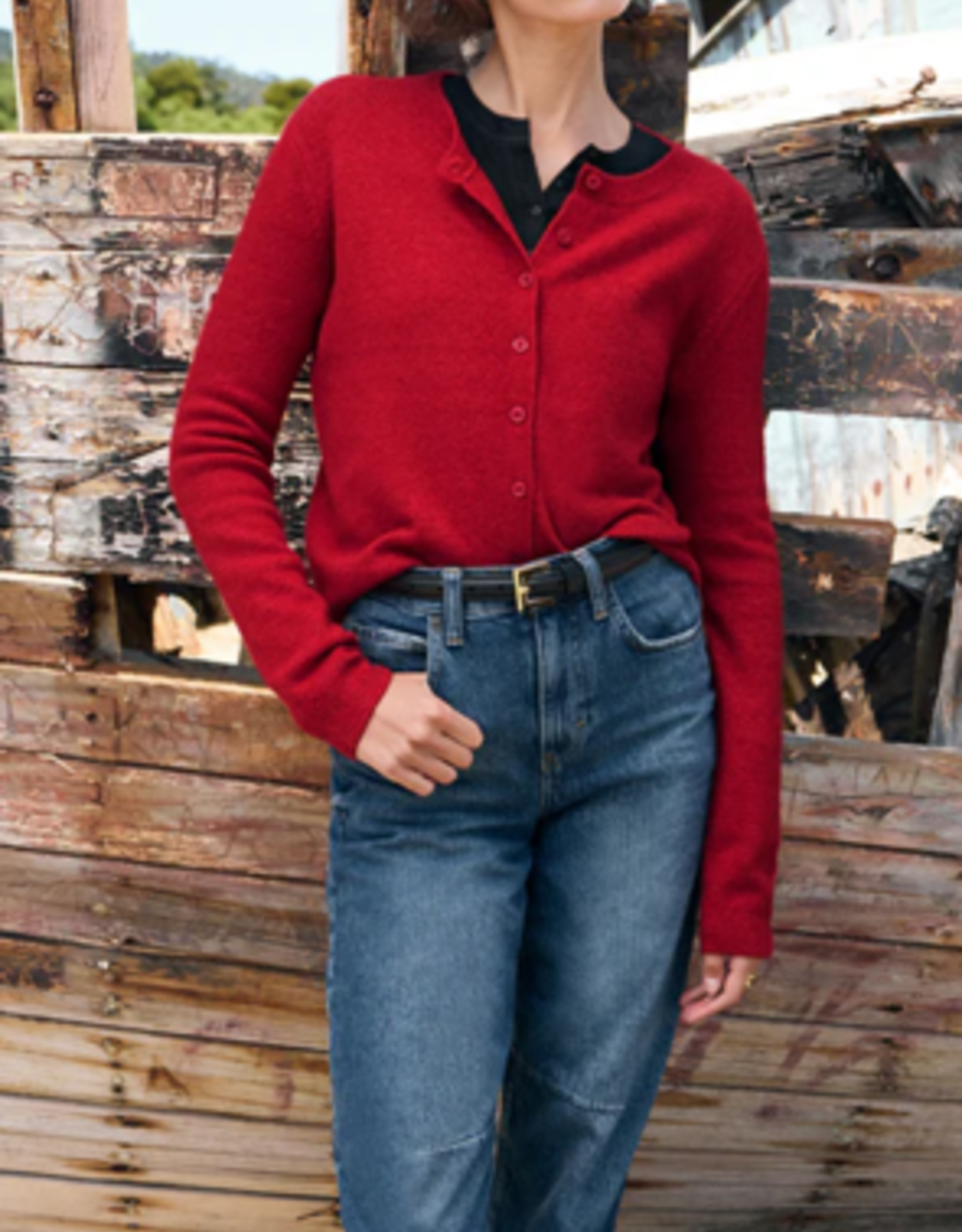 Z Supply Outlook Button Front Cardigan