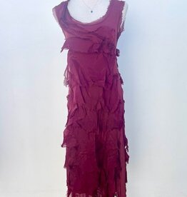 Silk Tiered Midi Dress