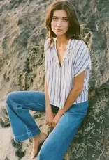 Z Supply Parallel Striped Linen Top