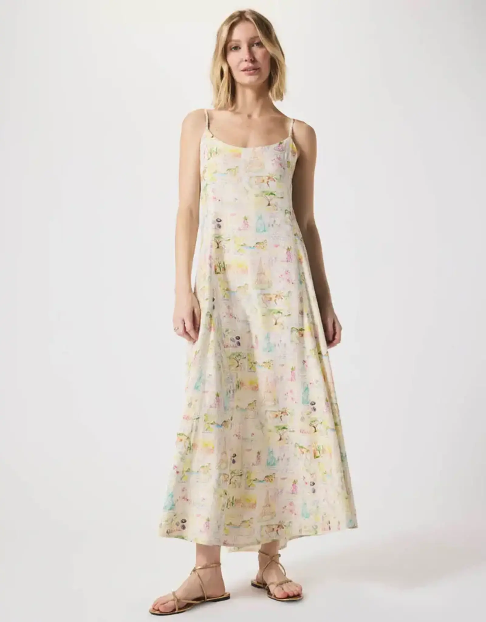 Splendid Coastal Postcard Maxi Dress