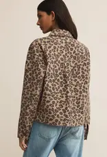 Z Supply  Bel Air Leopard Denim Jacket