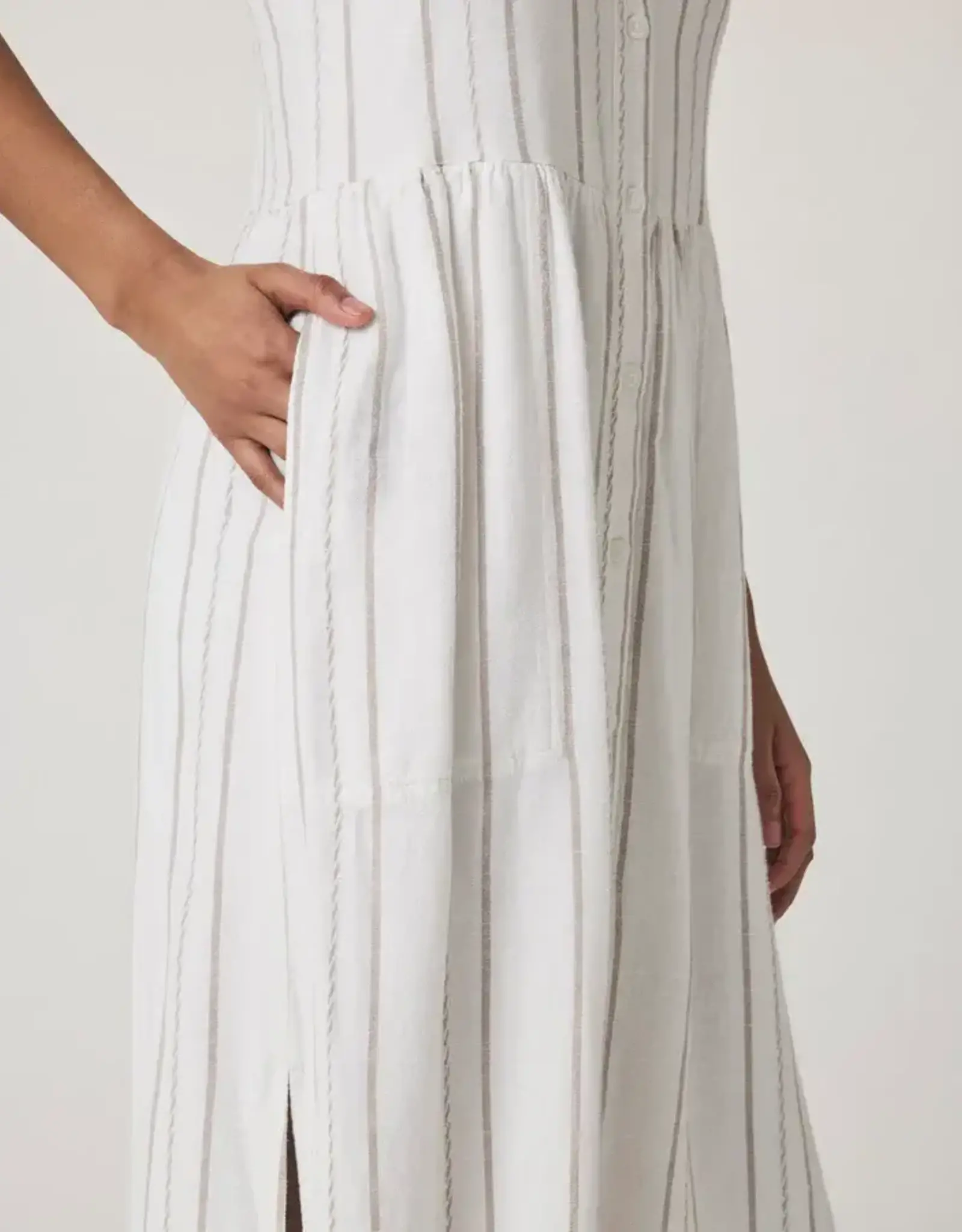 Splendid Gabrielle Button Down Stripe Dress