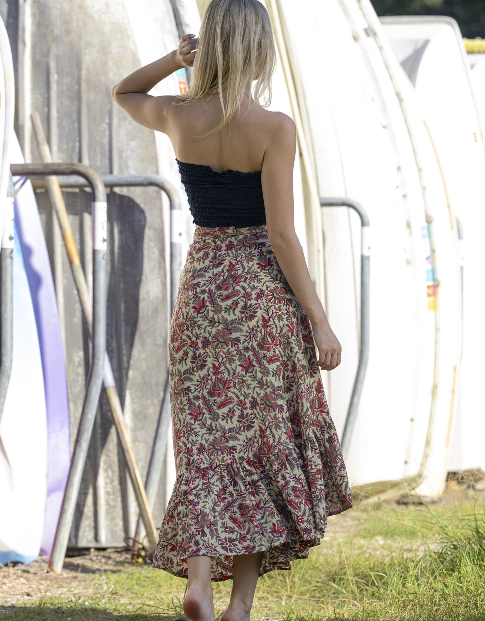 Cienna Shula Ruffle Wrap Skirt