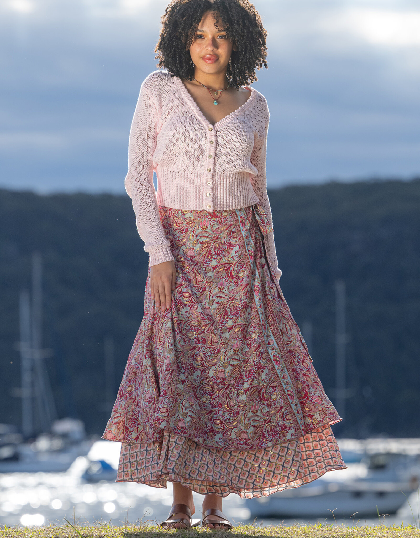Cienna Cleo Reversible Wrap Skirt