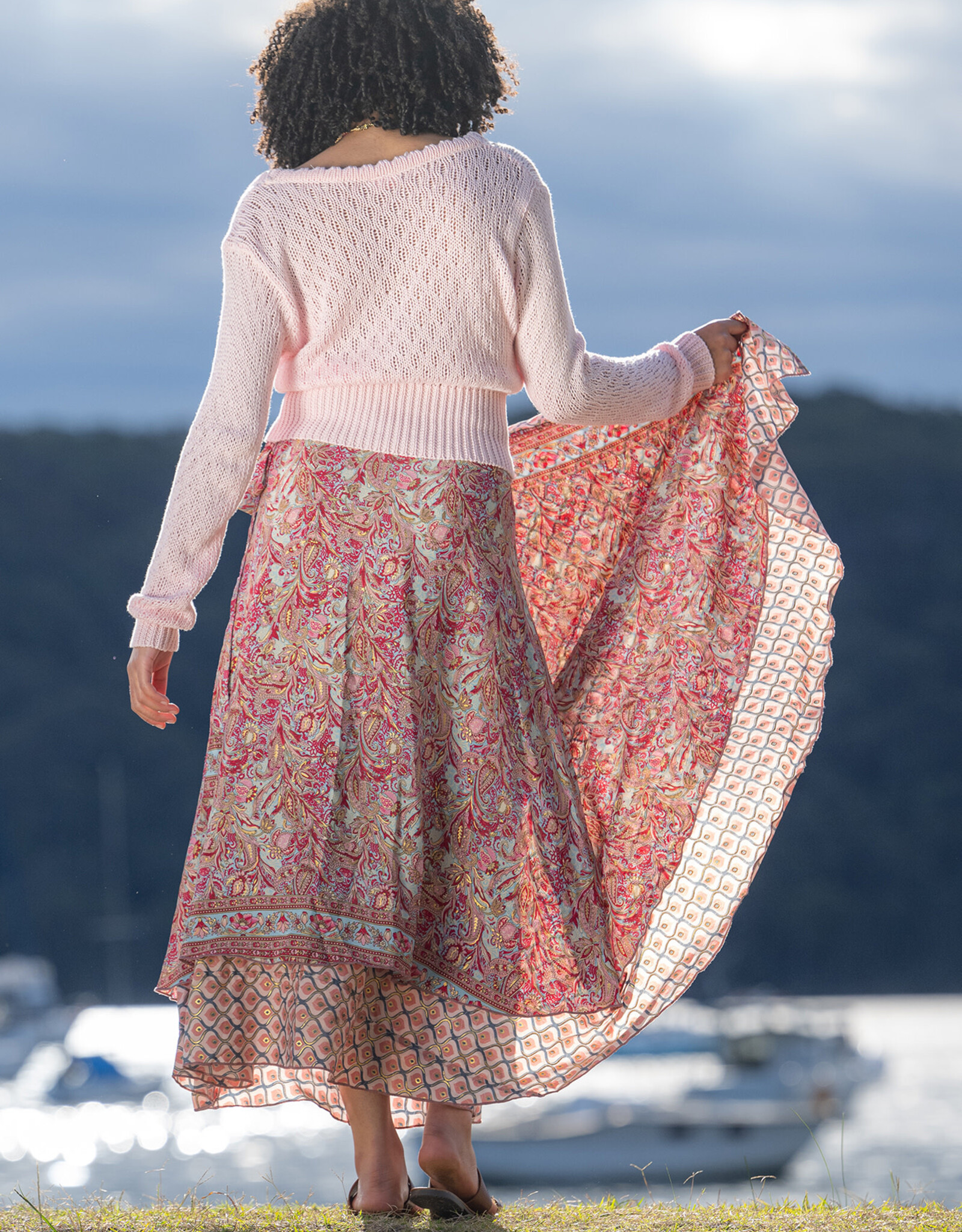 Cienna Cleo Reversible Wrap Skirt