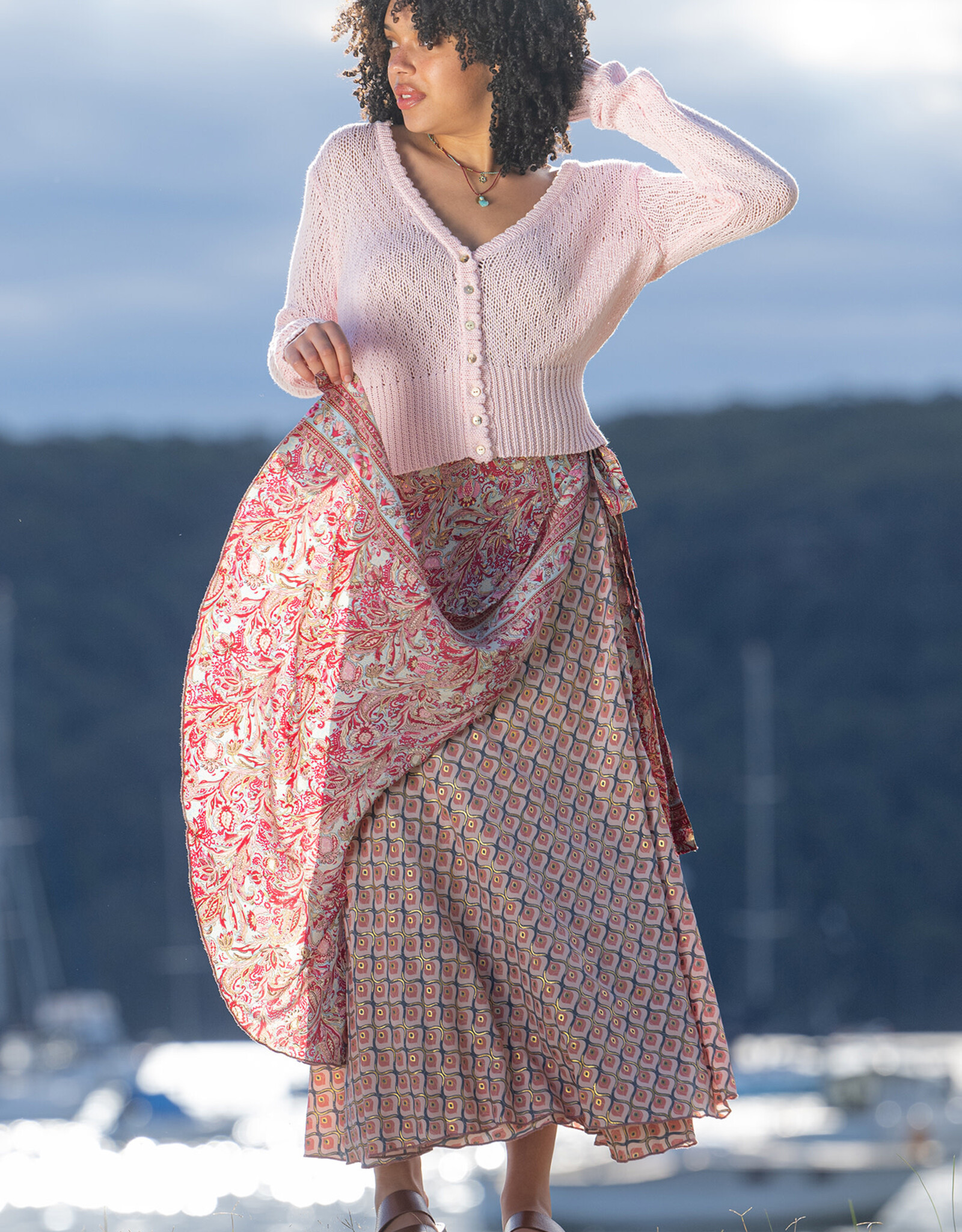 Cienna Cleo Reversible Wrap Skirt