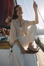 Z Supply  Perfect Linen Top Pebble Moon