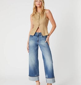 Level 99 SelvedgeWide Leg Cuff Jean