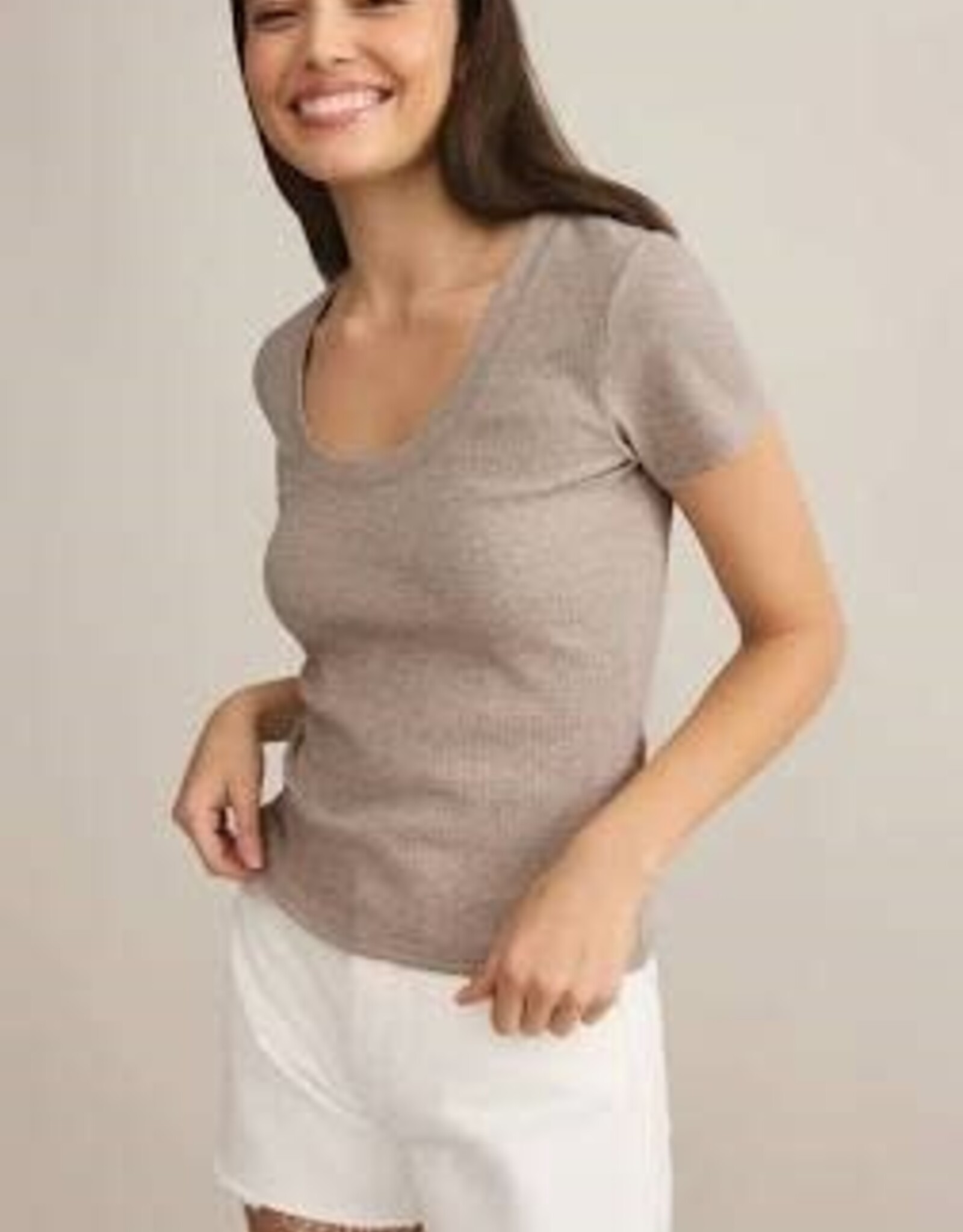 Z Supply Sirena Short Sleeve Rib Tee