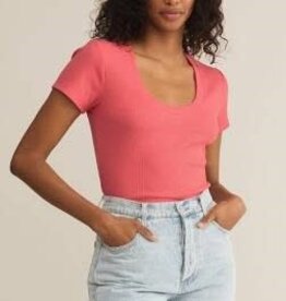 Z Supply Sirena Short Sleeve Rib Tee