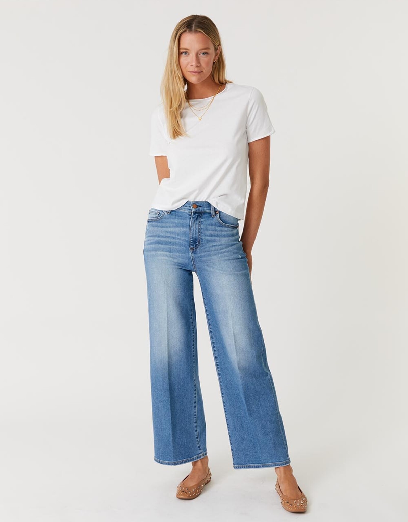 Level 99 Hudson Wide Leg Jean