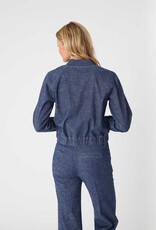 Level 99 Alex Linen Bomber Jacket
