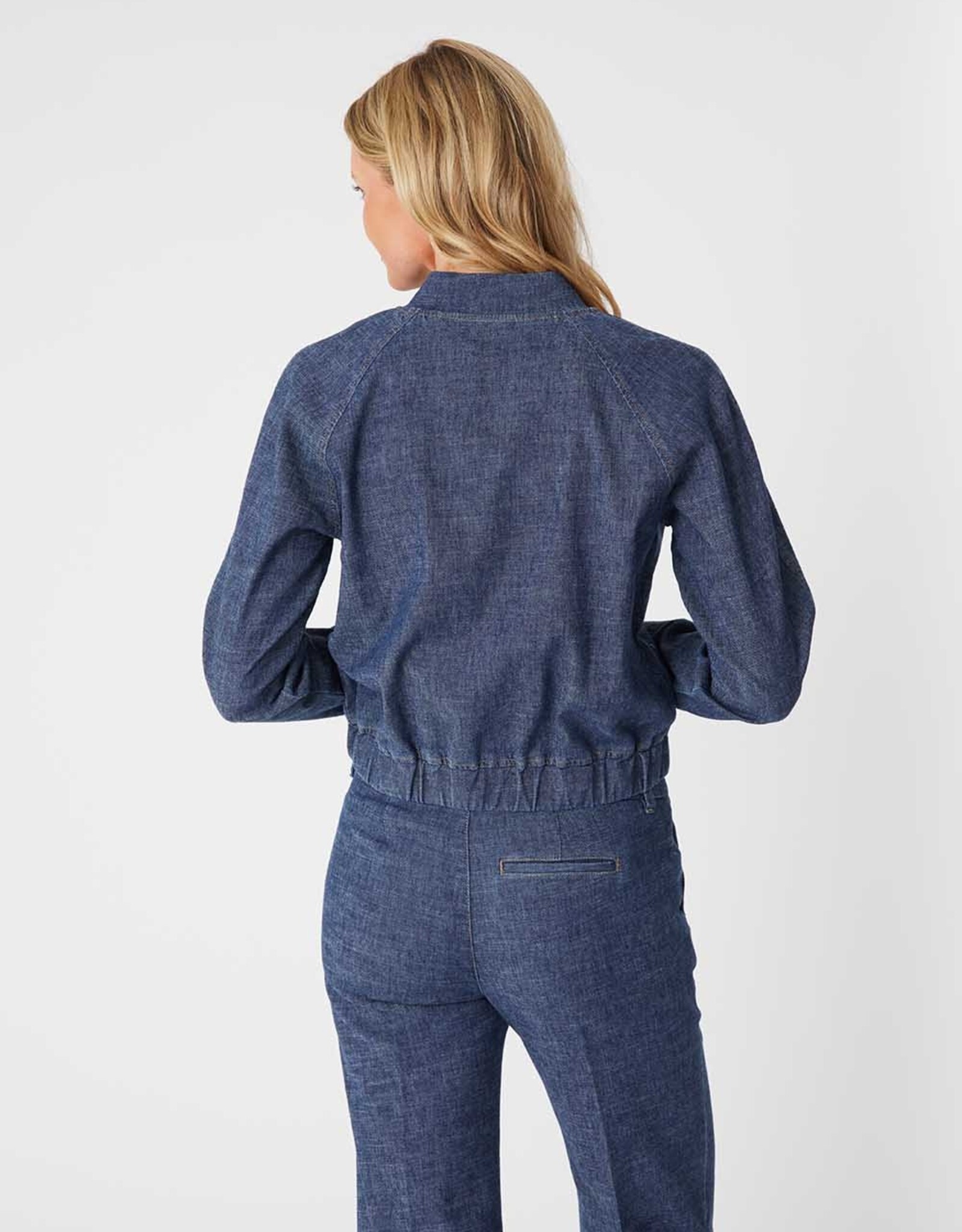 Level 99 Alex Linen Bomber Jacket