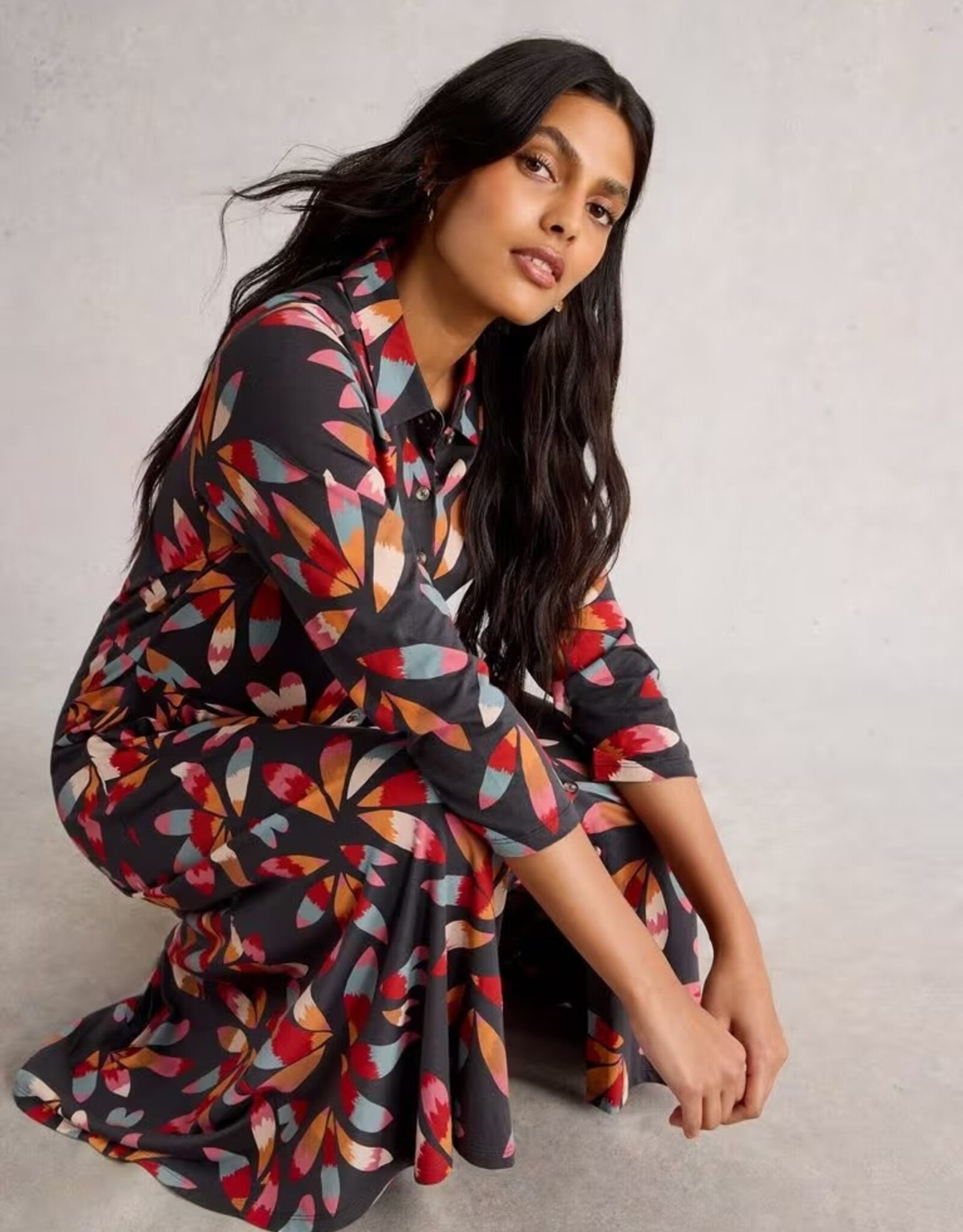 White Stuff  Rua Jersey Shirt Dress