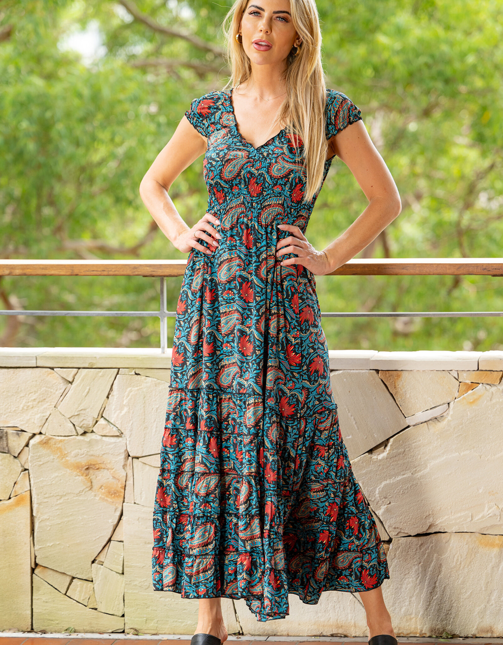 Cienna Adeline Rosa Maxi Dress