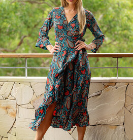Cienna Adeline Long Wrap Dress