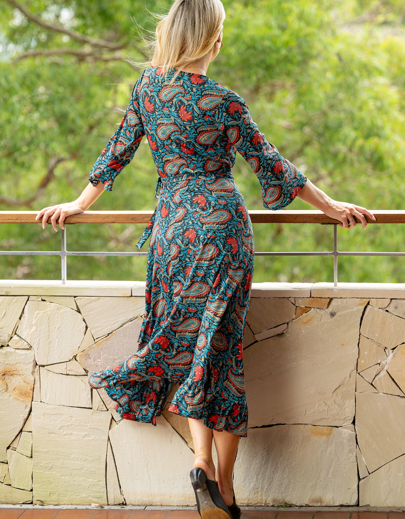 Cienna  Adeline Long Wrap Dress