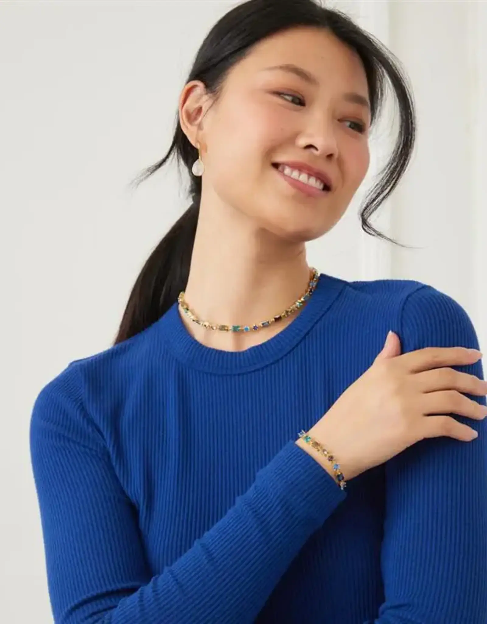 Karen Kane  Ribbed Crewneck Top