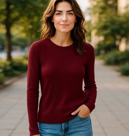 Karen Kane Ribbed Crewneck Top
