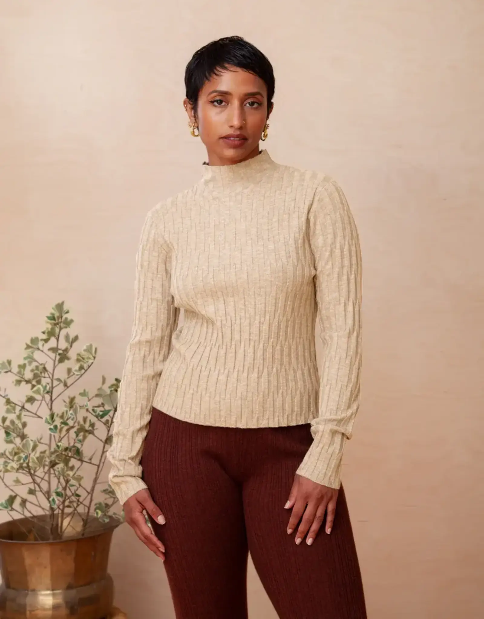 Kerisma Knits  Daza Mock Neck Sweater