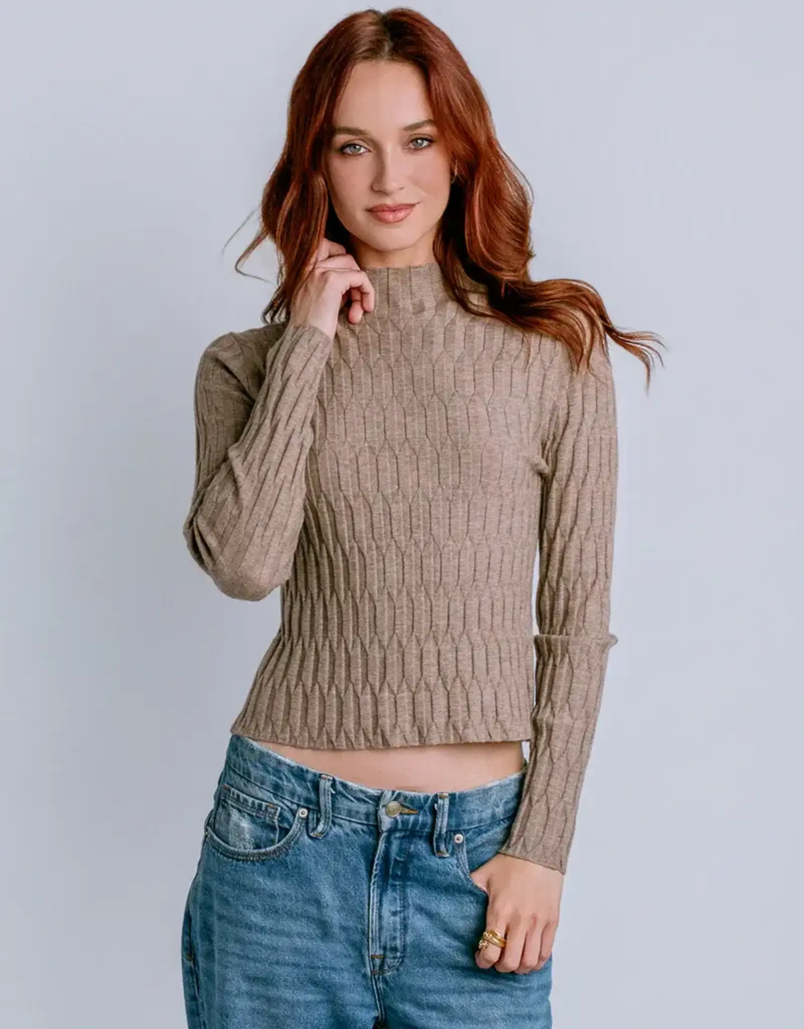 Kerisma Knits  Daza Mock Neck Sweater