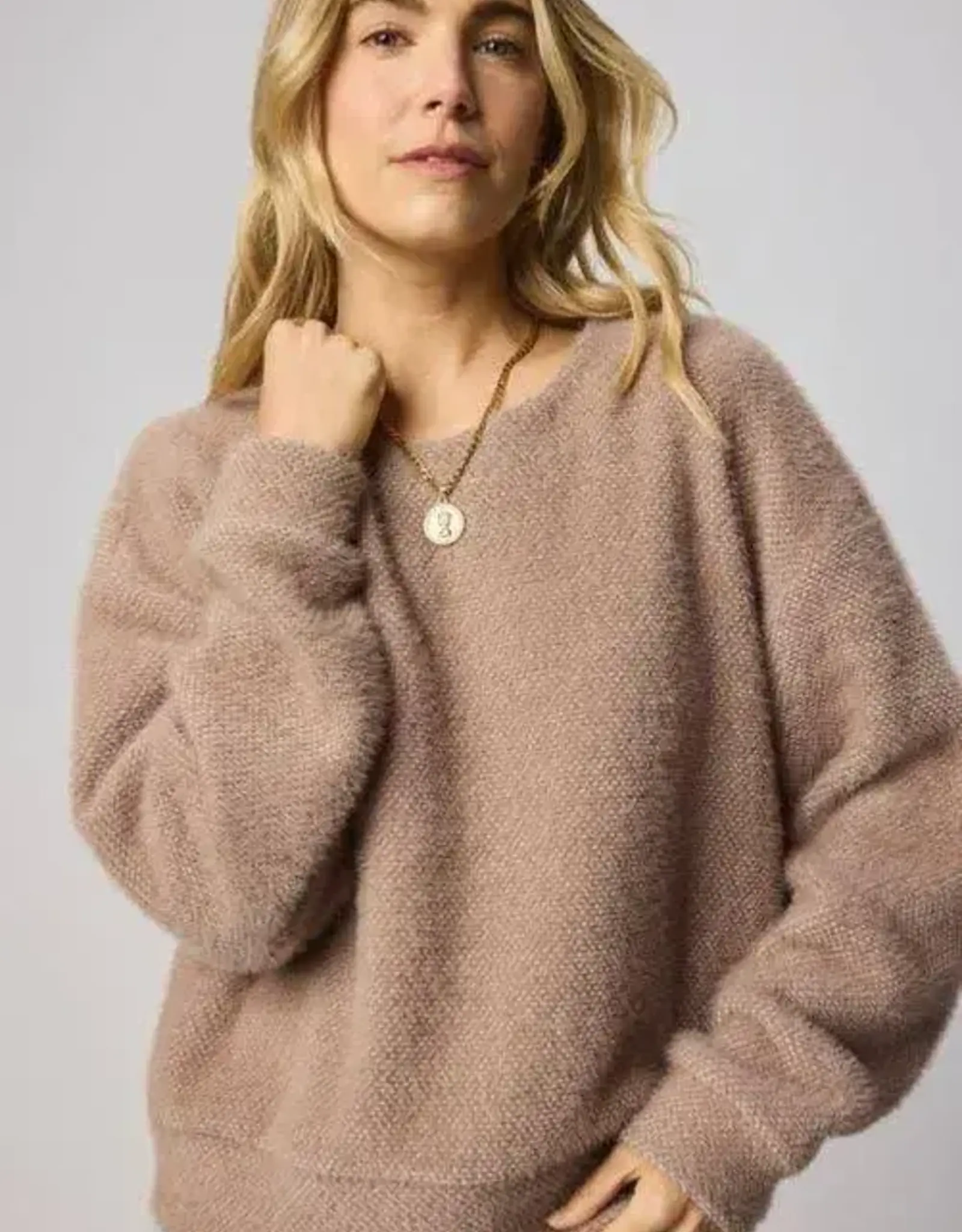 Splendid Fallon Fuzzy Crew Sweater