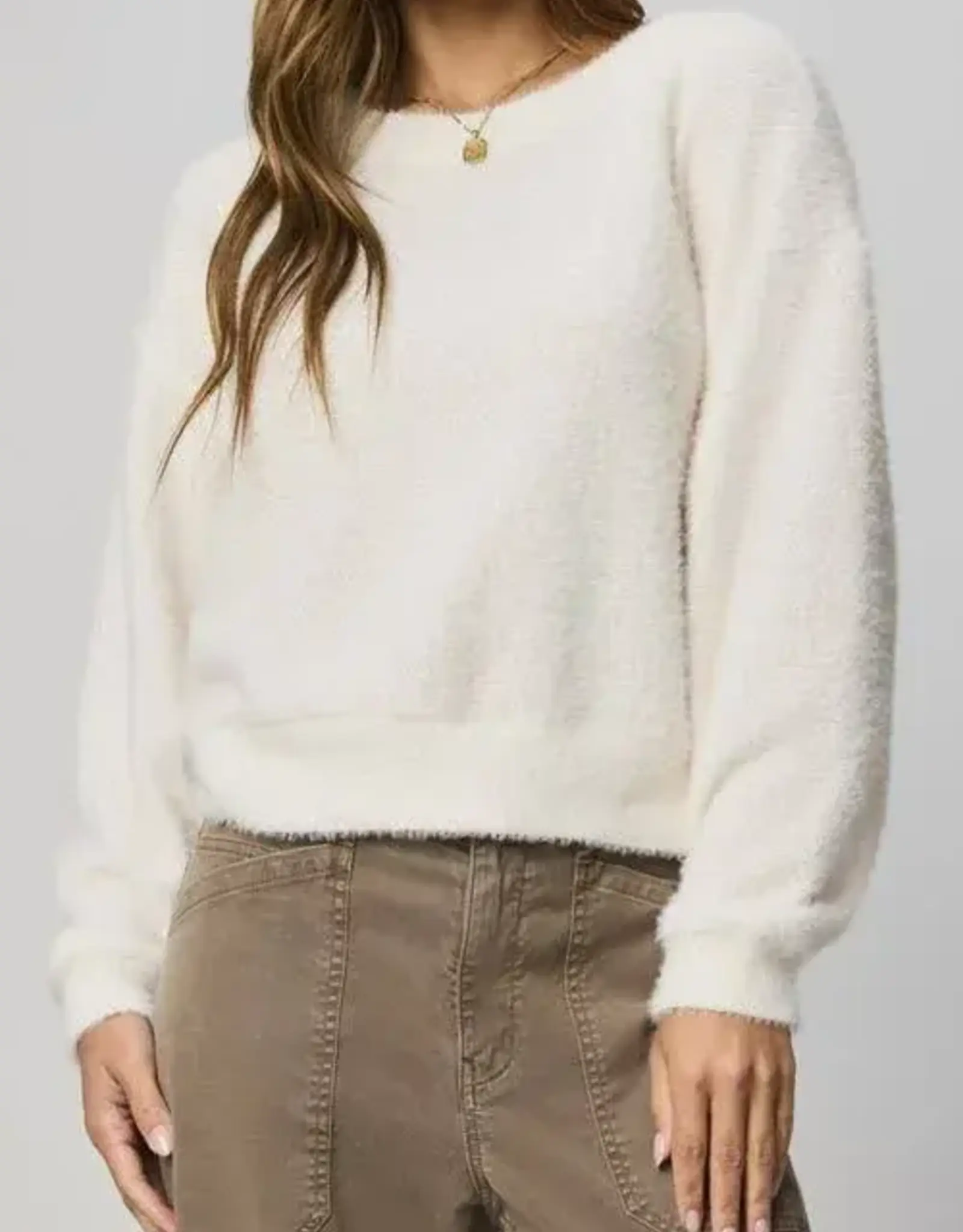 Splendid Fallon Fuzzy Crew Sweater