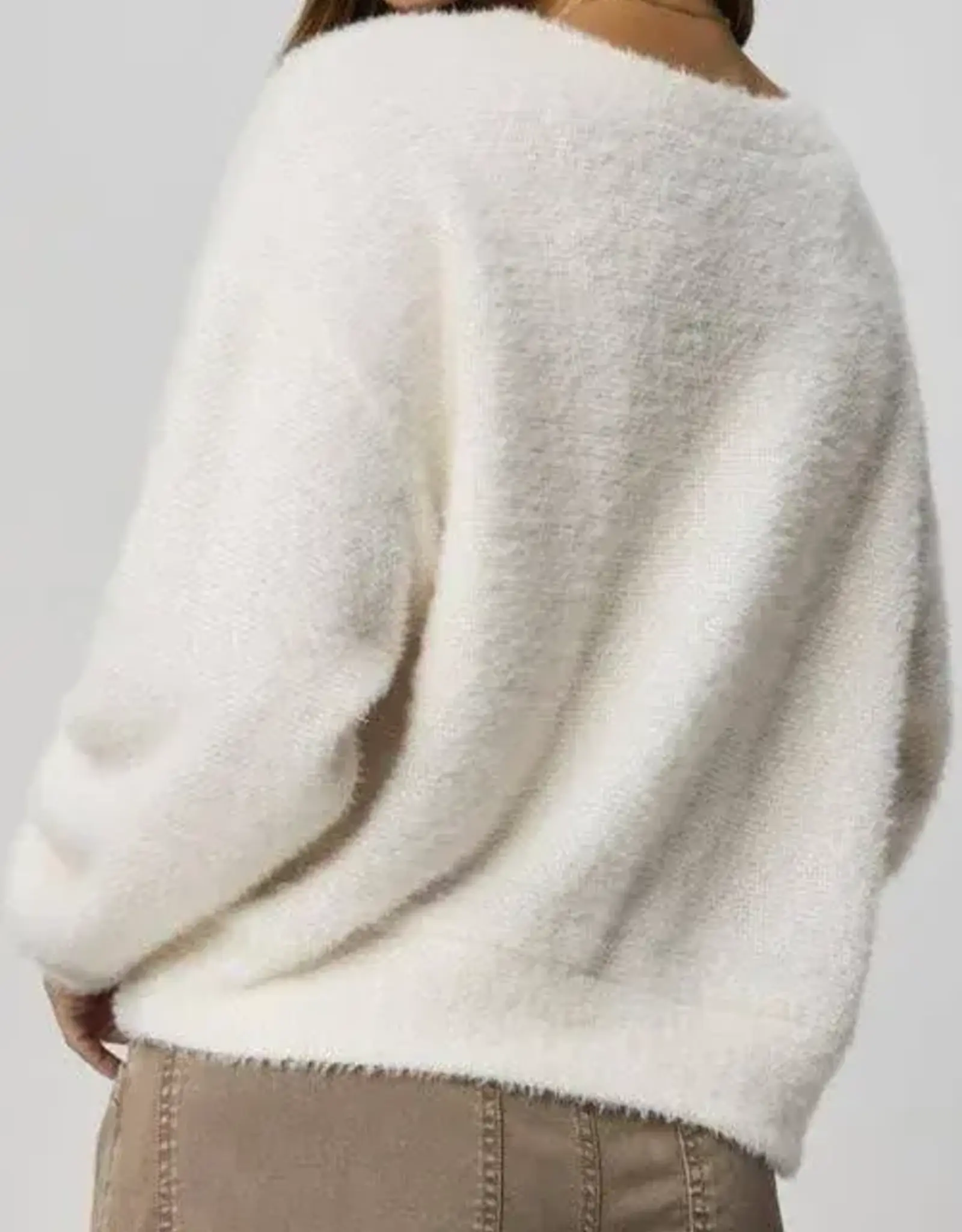 Splendid Fallon Fuzzy Crew Sweater