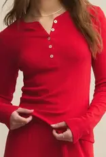 Z Supply  Holly Pointelle Long Sleeve Top