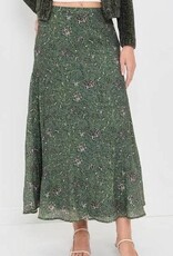 Splendid Versailles Floral Midi Skirt