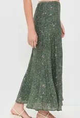 Splendid Versailles Floral Midi Skirt