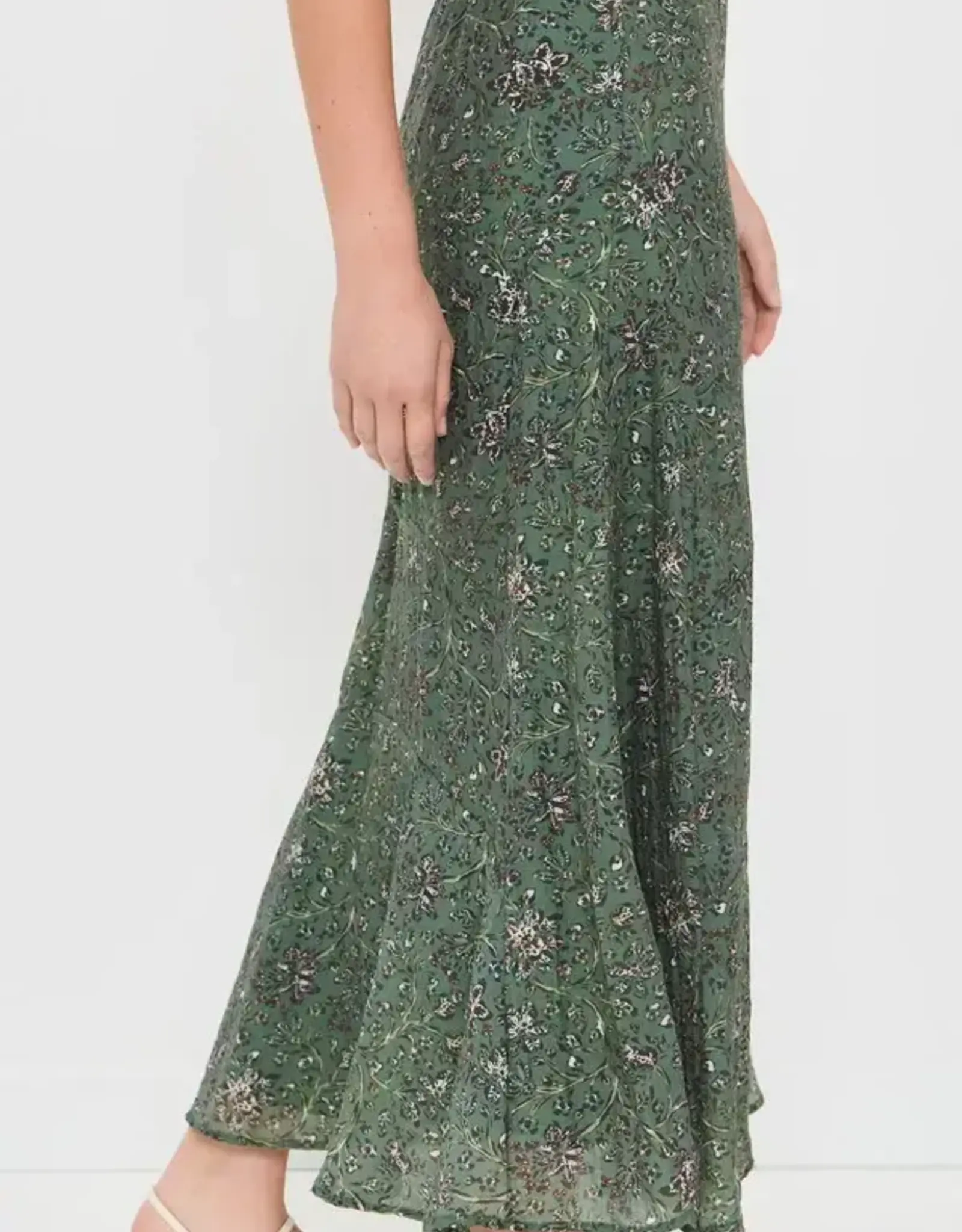 Splendid Versailles Floral Midi Skirt